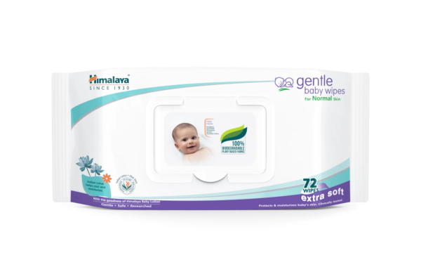 HIMALAYA GENTLE BABY WIPES 72'S