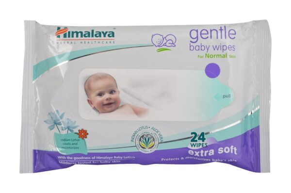 HIMALAYA GENTLE BABY WIPES 24'S