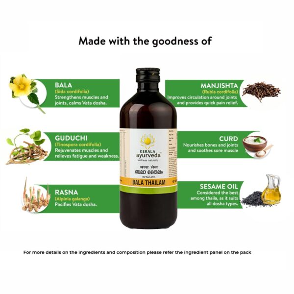BALA THAILAM (ബാല തൈലം) 450ML - Image 3