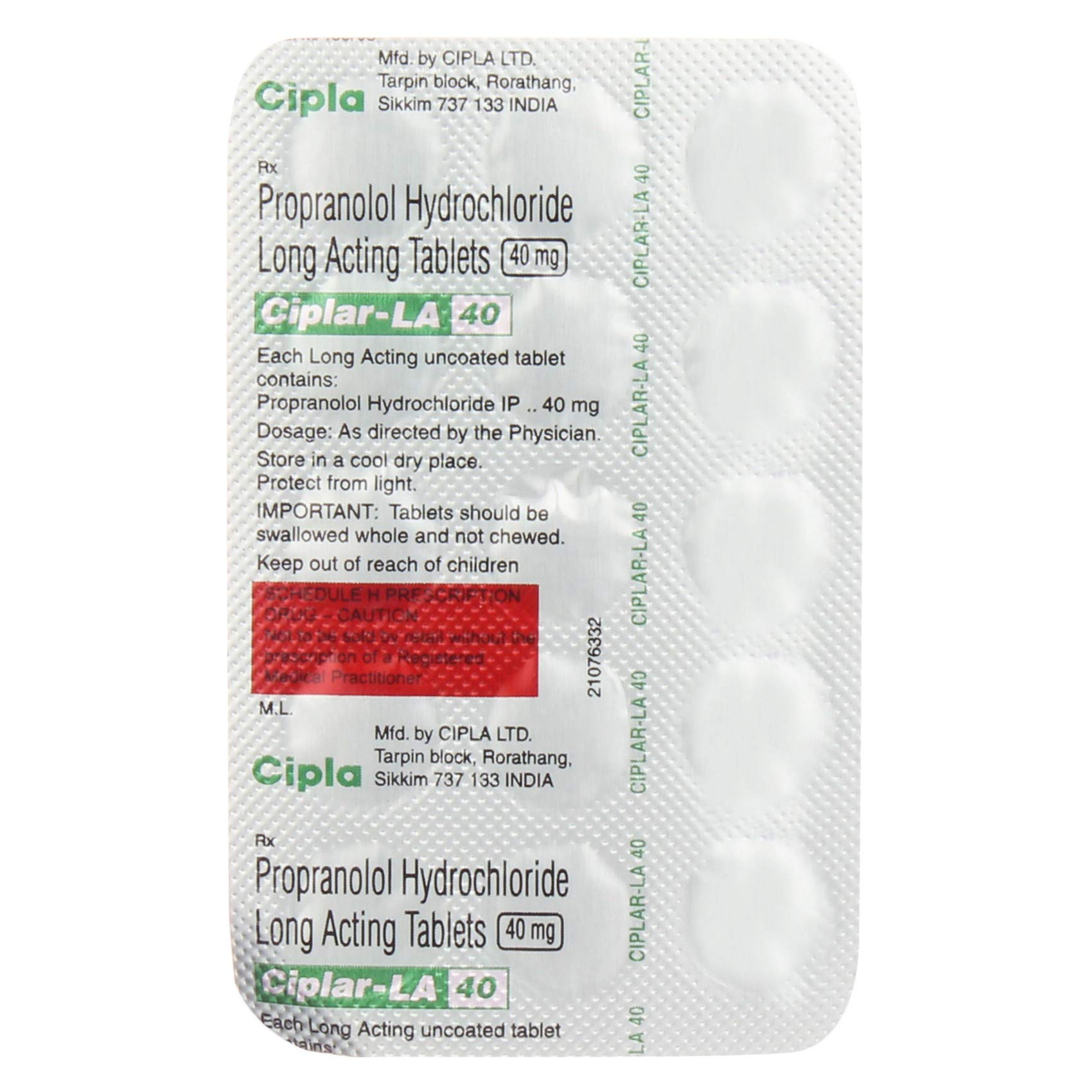 CIPLAR LA 40 TABLET