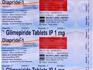 DIAPRIDE 1MG TABLET