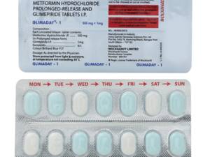 GLIMADAY 1MG TABLET