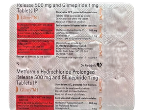 GLIMY M 1MG TABLET