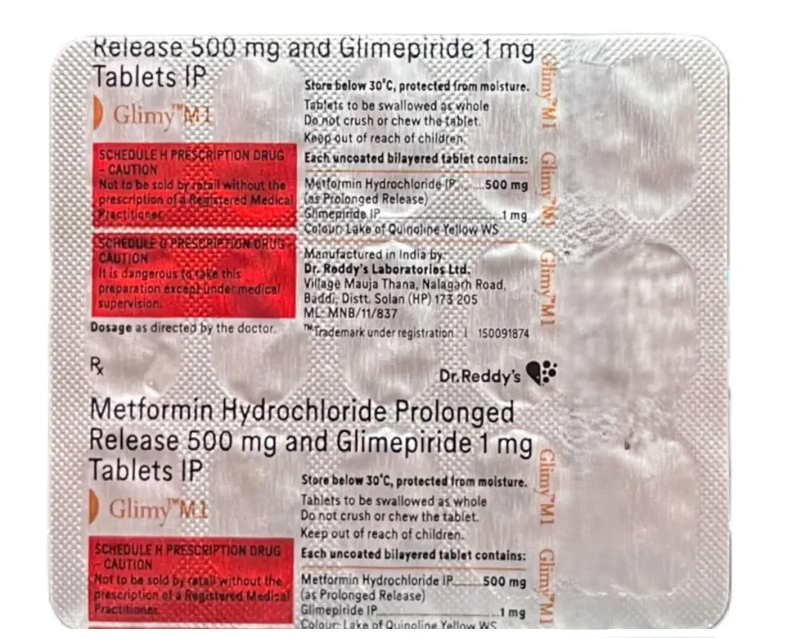 GLIMY M 1MG TABLET