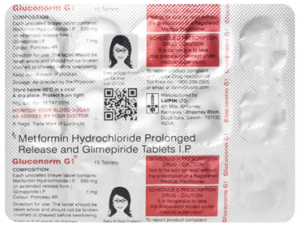 GLUCONORM G 1MG TABLET