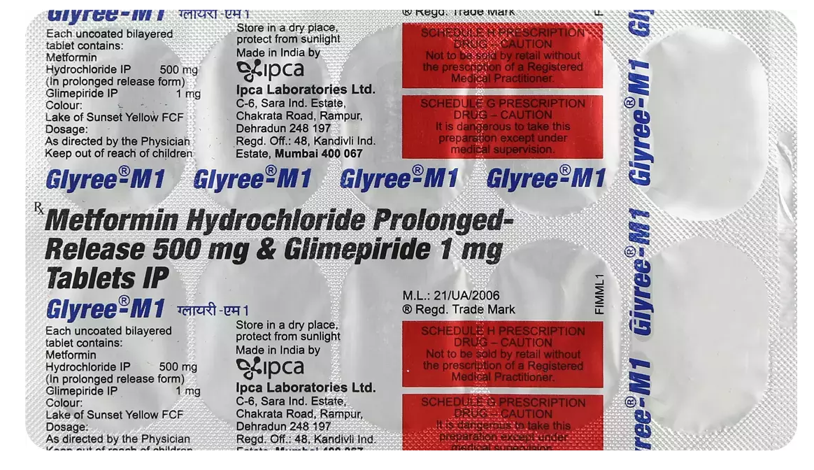 GLYREE M 1MG TABLET