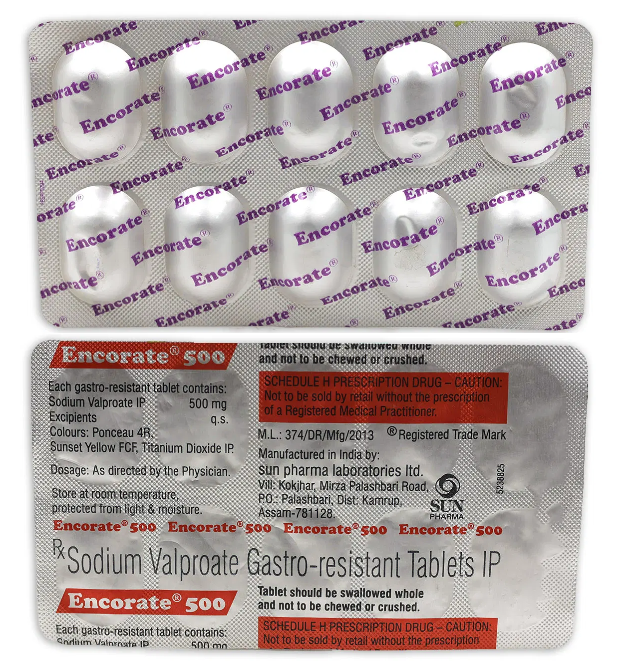ENCORATE 500MG TABLET